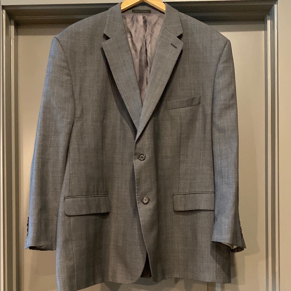 Lauren Ralph Lauren Men's Gray Suit Jacket Blazersz 50 R